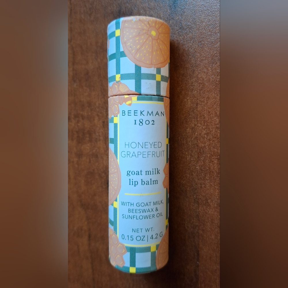 Beekman 1802 Sheer Tinted Goat Milk Lip Balm Honeyed Grapefruit 0.15 oz New